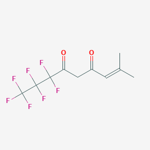 molecular formula C10H9F7O2 B13418957 7,7,8,8,9,9,9-Heptafluoro-2-methylnon-2-ene-4,6-dione CAS No. 559-99-9