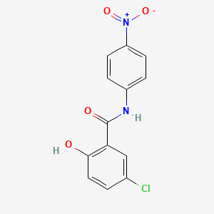 molecular formula C13H9ClN2O4 B13418975 5-chloro-2-hydroxy-N-(4-nitrophenyl)benzamide CAS No. 4638-49-7