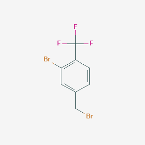 B1341898 2-Bromo-4-(bromomethyl)-1-(trifluoromethyl)benzene CAS No. 372120-77-9