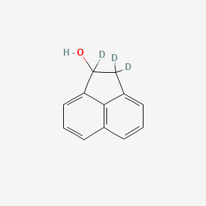 molecular formula C12H10O B13418985 1-Acenaphthenol-d3 