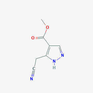 methyl 5-(cyanomethyl)-1H-pyrazole-4-carboxylate