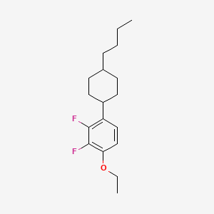 molecular formula C18H26F2O B13419064 trans-1-(4-Butyl-cyclohexyl)-4-ethoxy-2,3-difluoro-benzene CAS No. 415915-42-3