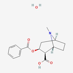 molecular formula C16H21NO5 B13419098 Benzoylec-gonin hydrate CAS No. 5928-96-1