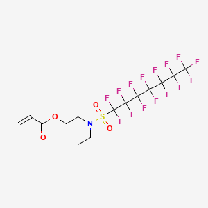 2-Propenoic acid, 2-[ethyl[(pentadecafluoroheptyl)sulfonyl]amino]ethyl ester