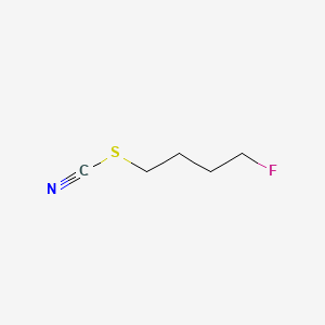 molecular formula C5H8FNS B13419175 4-Fluorobutyl thiocyanate CAS No. 353-17-3