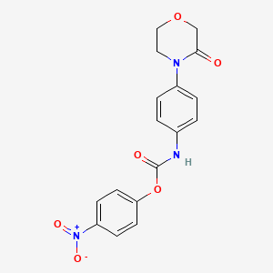 4-Nitrophenyl (4-(3-oxomorpholino)phenyl)carbamate