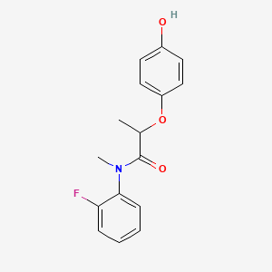 molecular formula C16H16FNO3 B1341933 N-(2-氟苯基)-2-(4-羟基苯氧基)-N-甲基丙酰胺 CAS No. 256412-88-1
