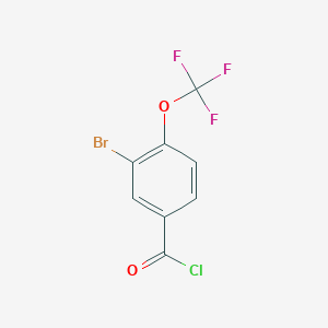 B1341935 3-Bromo-4-(trifluoromethoxy)benzoyl chloride CAS No. 85366-63-8