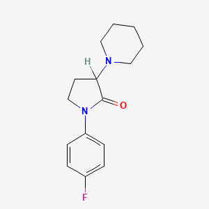 1-(4-Fluorophenyl)-3-(piperidin-1-yl)pyrrolidin-2-one