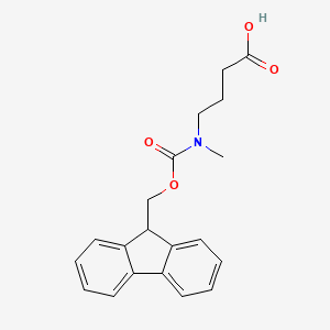 molecular formula C20H21NO4 B1341938 4-((((9H-芴-9-基)甲氧羰基)(甲基)氨基)丁酸 CAS No. 221124-57-8