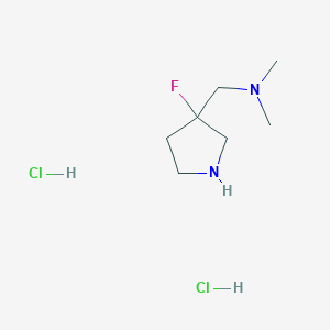 [(3-Fluoropyrrolidin-3-yl)methyl]dimethylamine dihydrochloride