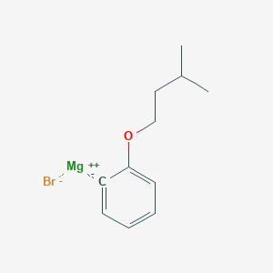 molecular formula C11H15BrMgO B13419409 Magnesium;3-methylbutoxybenzene;bromide 