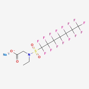 Glycine, N-ethyl-N-[(pentadecafluoroheptyl)sulfonyl]-, sodium salt