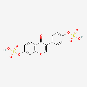 4-[4-Oxo-7-(sulfooxy)-4H-1-benzopyran-3-yl]phenyl hydrogen sulfate