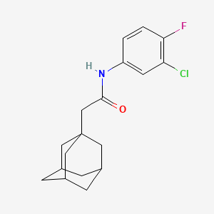 N-(3-chloro-4-fluorophenyl)-2-(tricyclo[3.3.1.1~3,7~]dec-1-yl)acetamide