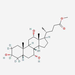 (3Alpha,5Beta,7Alpha,12Alpha)-3,7,12-Trihydroxycholan-2,2,3,4,4-d5-24-oic Acid Methyl Ester