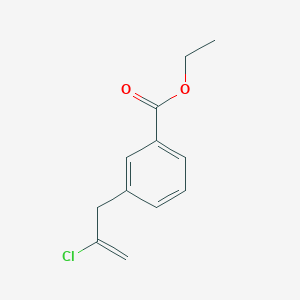 molecular formula C12H13ClO2 B134196 3-(3-Carboethoxyphenyl)-2-chloro-1-propene CAS No. 148252-48-6