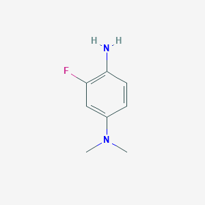 molecular formula C8H11FN2 B1341960 3-氟-N1,N1-二甲基苯-1,4-二胺 CAS No. 334905-81-6