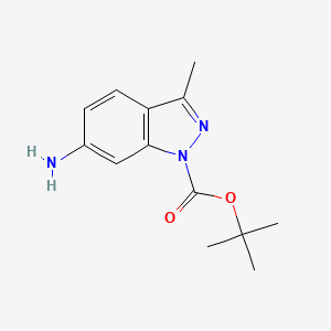molecular formula C13H17N3O2 B1341970 tert-butyl 6-amino-3-methyl-1H-indazole-1-carboxylate CAS No. 219507-75-2