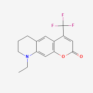 2H-Pyrano[3,2-g]quinolin-2-one, 9-ethyl-6,7,8,9-tetrahydro-4-(trifluoromethyl)-