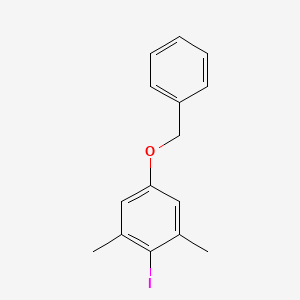 molecular formula C15H15IO B1342008 5-(Benzyloxy)-2-iodo-1,3-dimethylbenzene CAS No. 126312-61-6