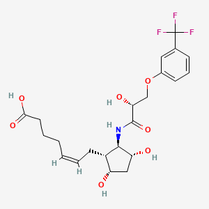 7-(N-(2R-hydroxy-2-(3-trifluoromethylphenyloxy)ethylcarbonyl)-2-amino-3,5-dihydroxycyclopentyl)-5-heptenoic acid