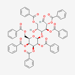 Bz(-2)[Bz(-3)][Bz(-4)][Bz(-6)]Gal(b1-4)[Bz(-2)][Bz(-3)][Bz(-6)]aldehydo-Glc