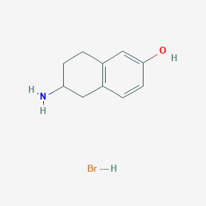 molecular formula C10H14BrNO B1342014 6-Amino-5,6,7,8-tetrahydronaphthalen-2-ol hydrobromide CAS No. 67544-41-6
