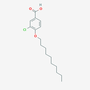 molecular formula C17H25ClO3 B1342029 3-Chloro-4-decyloxybenzoic acid CAS No. 106316-08-9