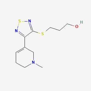 3-[[4-(1,2,5,6-Tetrahydro-1-methyl-3-pyridinyl)-1,2,5-thiadiazol-3-yl]thio]-1-propanol