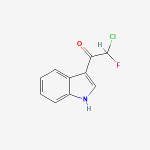 2-Chloro-2-fluoro-1-(1H-indol-3-yl)ethanone