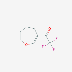 2,2,2-Trifluoro-1-(4,5,6,7-tetrahydrooxepin-3-yl)ethan-1-one