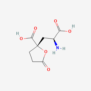 (2S)-2-[(2S)-2-amino-2-carboxyethyl]-5-oxooxolane-2-carboxylic acid