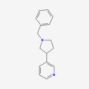 molecular formula C16H18N2 B1342040 3-(1-Benzylpyrrolidin-3-yl)pyridine CAS No. 145105-05-1
