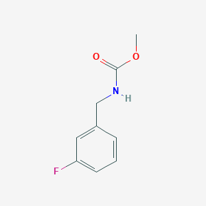 molecular formula C9H10FNO2 B13420402 Methyl [(3-fluorophenyl)methyl]carbamate CAS No. 477263-29-9