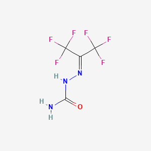 molecular formula C4H3F6N3O B13420409 Hexafluoroacetone semicarbazone CAS No. 400-16-8