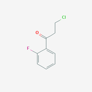 molecular formula C9H8ClFO B1342048 3-Chloro-1-(2-fluorophenyl)propan-1-one CAS No. 898767-04-9