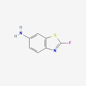 molecular formula C7H5FN2S B1342049 2-Fluorobenzo[d]thiazol-6-amine 