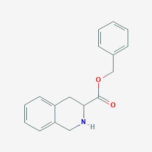 molecular formula C17H17NO2 B134205 Benzyl 1,2,3,4-tetrahydroisoquinoline-3-carboxylate CAS No. 146503-35-7