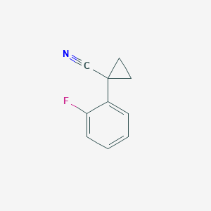 molecular formula C10H8FN B1342051 1-(2-Fluorophenyl)cyclopropanecarbonitrile CAS No. 97009-38-6