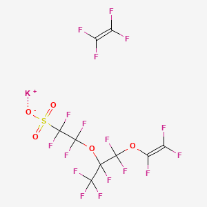 Potassium;1,1,2,2-tetrafluoroethene;1,1,2,2-tetrafluoro-2-[1,1,1,2,3,3-hexafluoro-3-(1,2,2-trifluoroethenoxy)propan-2-yl]oxyethanesulfonate