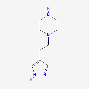 1-[2-(1H-Pyrazol-4-YL)ethyl]piperazine