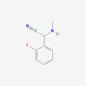 (2-Fluorophenyl)(methylamino)acetonitrile