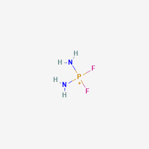 molecular formula F2H4N2P+ B13420711 Phosphoranediamine, 1,1-difluoro- CAS No. 60448-09-1