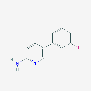 molecular formula C11H9FN2 B1342075 5-(3-氟苯基)吡啶-2-胺 CAS No. 866620-27-1