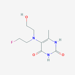 5-[(2-Fluoroethyl)(2-hydroxyethyl)amino]-6-methylpyrimidine-2,4(1h,3h)-dione