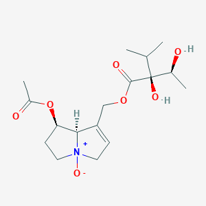 molecular formula C17H27NO7 B13420763 7-O-Acetyllycopsamine N-oxide 