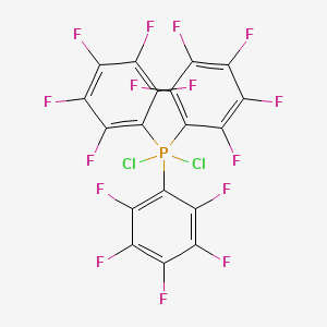 molecular formula C18Cl2F15P B13420764 Phosphorane, dichlorotris(pentafluorophenyl)- CAS No. 5864-22-2