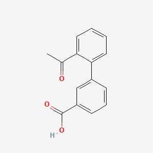 molecular formula C15H12O3 B1342077 3-(2-Acetylphenyl)benzoic acid CAS No. 870245-77-5