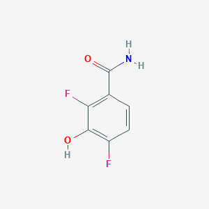 molecular formula C7H5F2NO2 B13420774 2,4-Difluoro-3-hydroxybenzamide CAS No. 479091-07-1